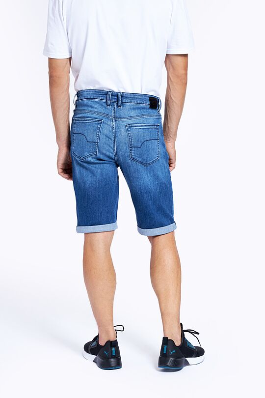 Regular fit stretch denim shorts 3 | BLUE | Audimas