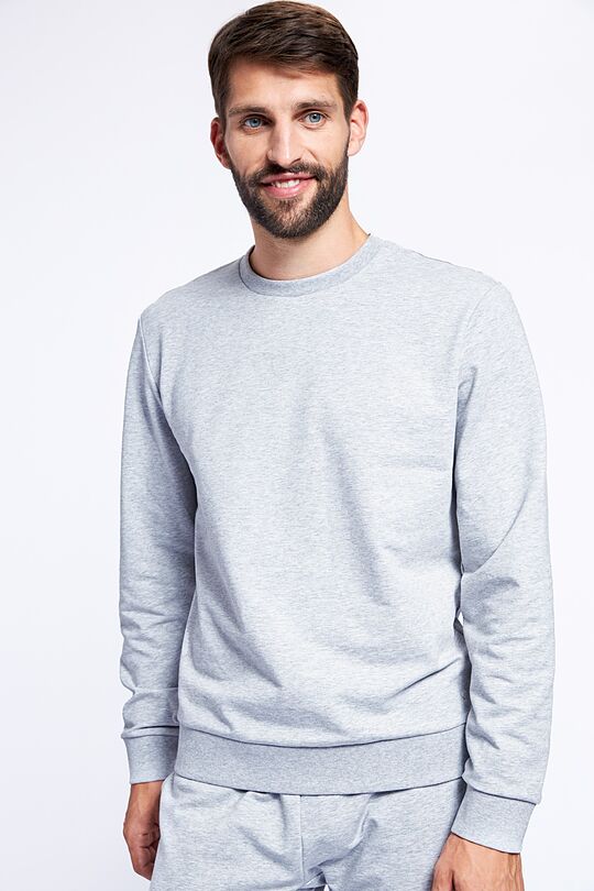 Stretch cotton sweatshirt 1 | GREY/MELANGE | Audimas