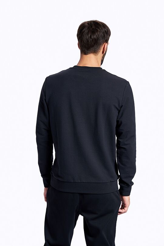 Stretch cotton sweatshirt 2 | BLACK | Audimas