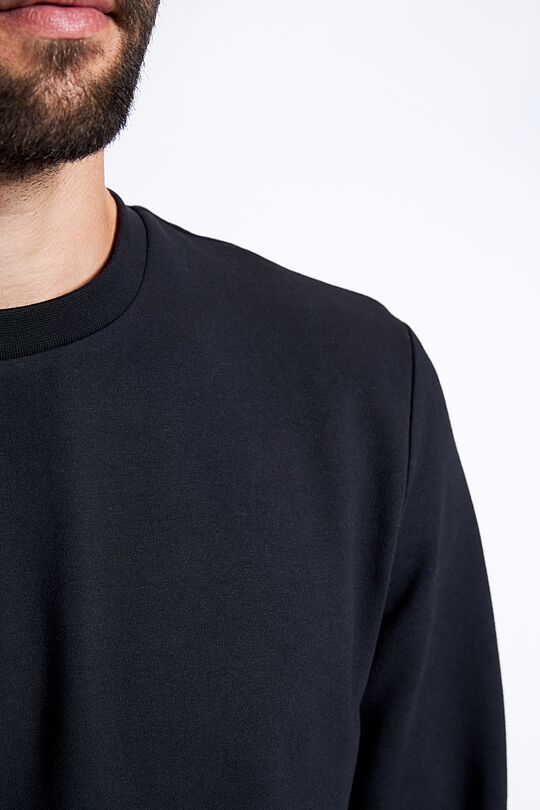 Stretch cotton sweatshirt 3 | BLACK | Audimas
