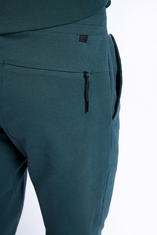 Stretch cotton slim fit sweatpants 5 | GREEN/ KHAKI / LIME GREEN | Audimas