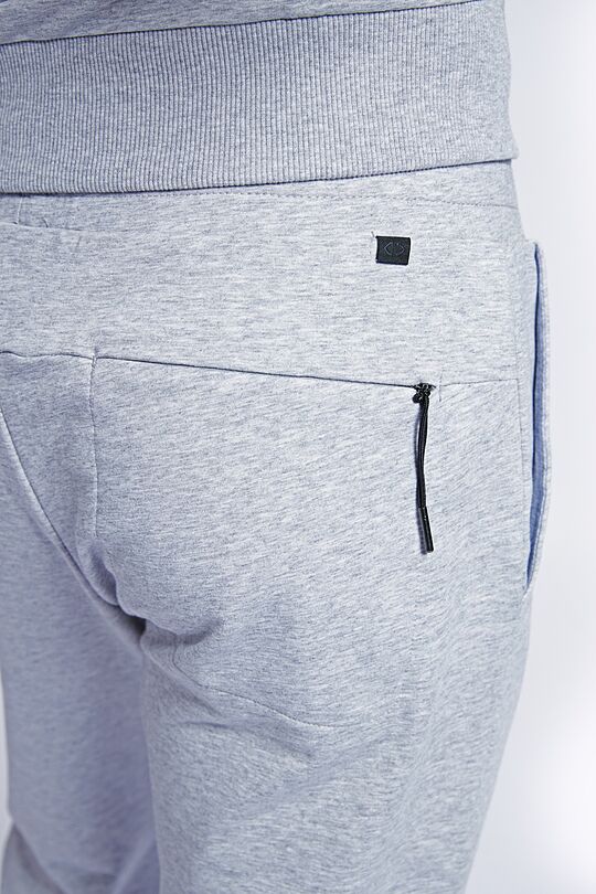 Stretch cotton slim fit sweatpants 4 | GREY | Audimas