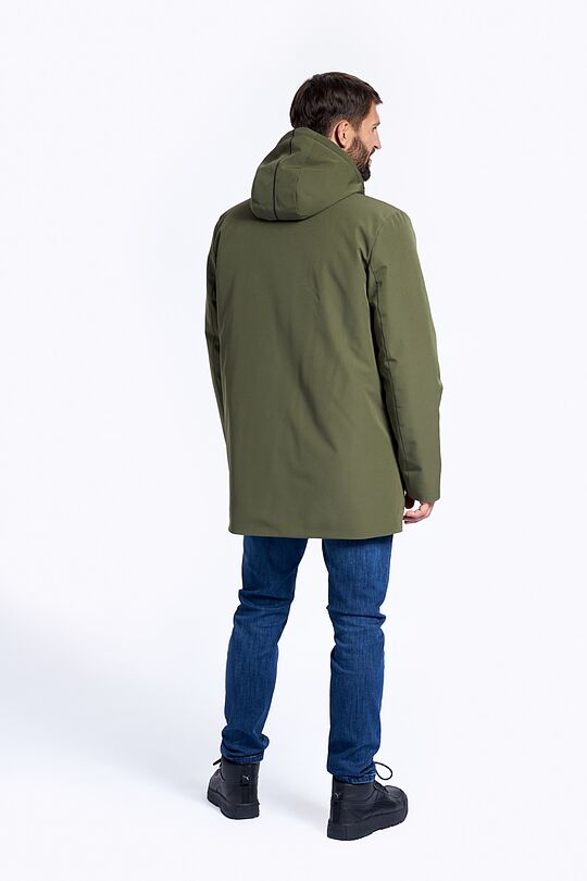 Long water repellent 3M THINSULATE jacket 2 | GREEN/ KHAKI / LIME GREEN | Audimas