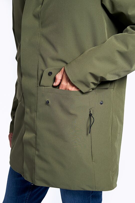 Long water repellent 3M THINSULATE jacket 6 | GREEN/ KHAKI / LIME GREEN | Audimas