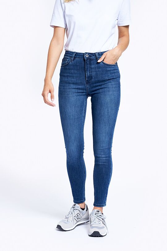 Skinny fit stretch denim pants 3 | BLUE | Audimas