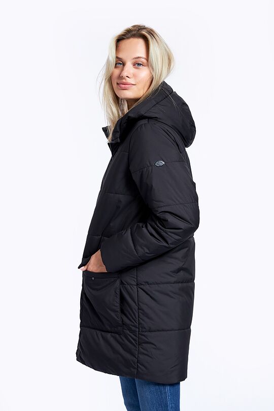 Coat with THERMORE thermal insulation 10 | BLACK | Audimas