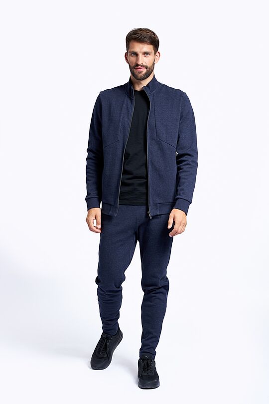Cotton zip-through jacket 5 | BLUE | Audimas