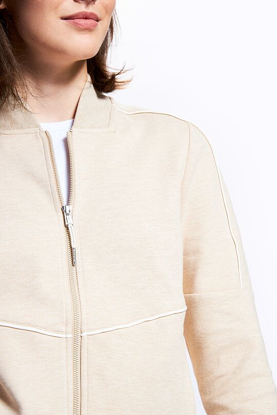 Cotton zip-through jacket 3 | BROWN | Audimas