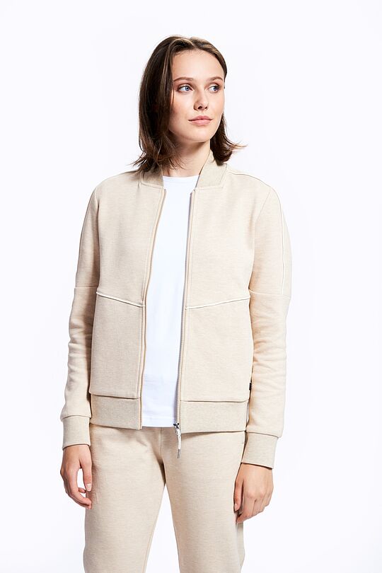 Cotton zip-through jacket 5 | BROWN | Audimas