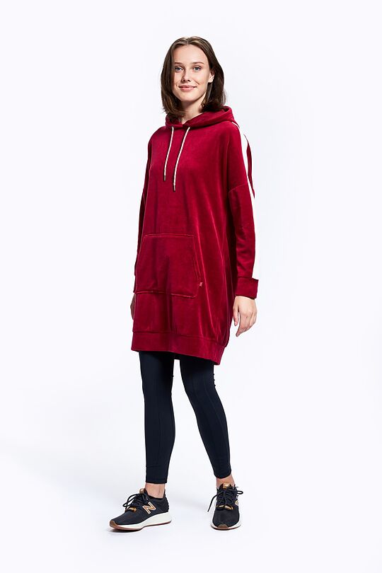 Cotton velour dress 6 | BURGUND | Audimas