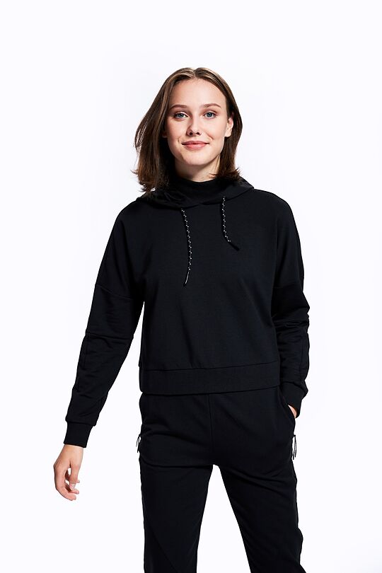 Soft touch modal hoodie 1 | BLACK | Audimas