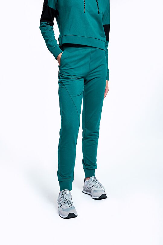 Soft touch modal sweatpants 2 | GREEN/ KHAKI / LIME GREEN | Audimas