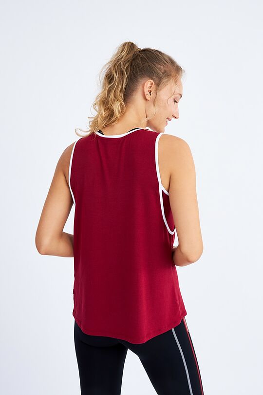 Soft touch modal tank top 4 | burgundy | Audimas