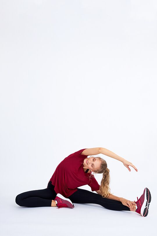 Soft touch modal t-shirt 4 | BURGUND | Audimas