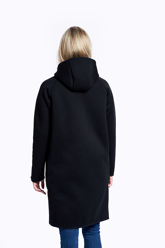 Warm fleece long zip-through jacket 7 | BLACK | Audimas