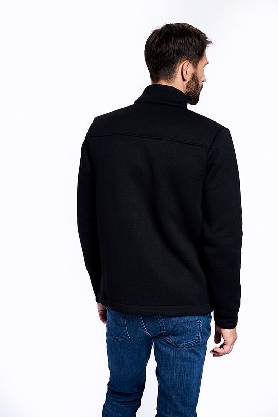 Warm fleece zip-through jacket 2 | BLACK | Audimas