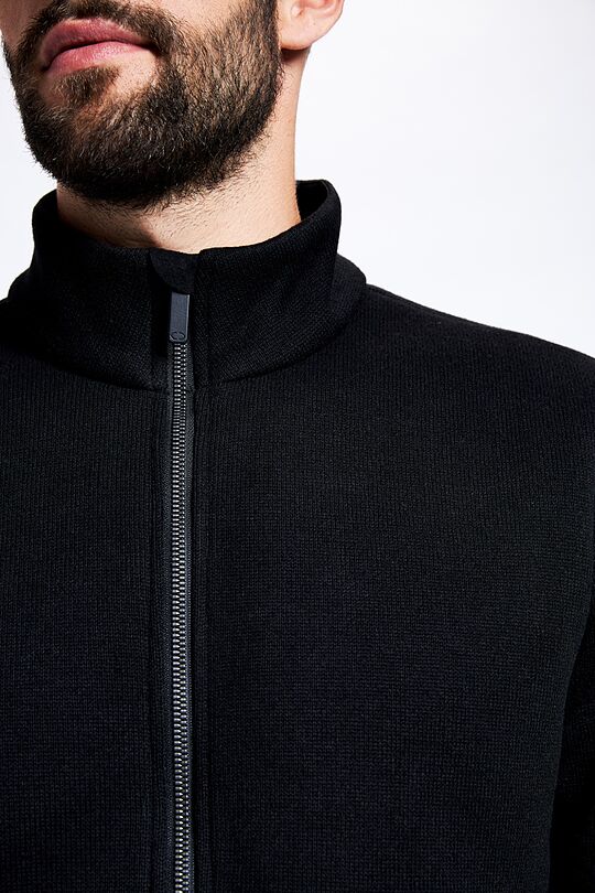 Warm fleece zip-through jacket 4 | BLACK | Audimas