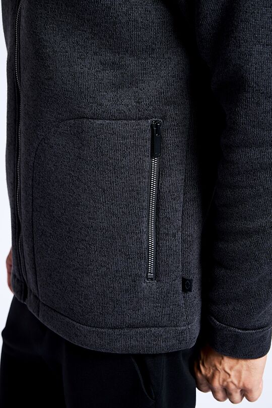 Warm fleece zip-through jacket 4 | GREY/MELANGE | Audimas