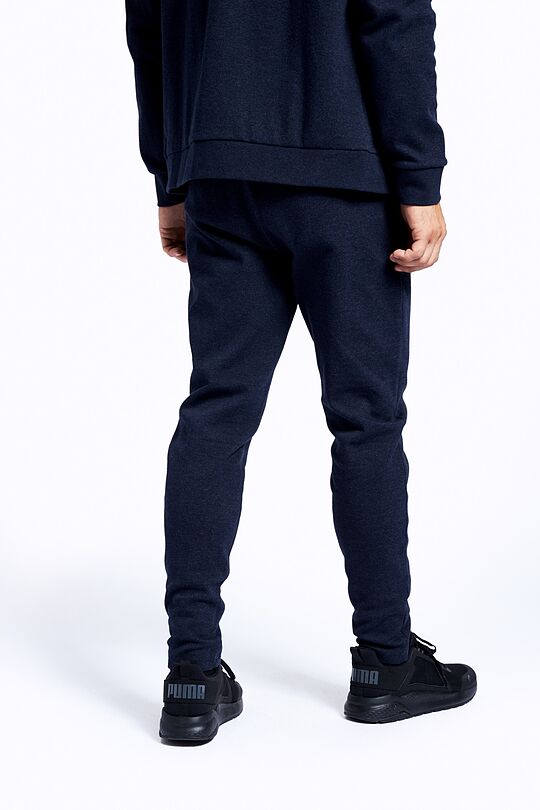 Cotton tapered fit sweatpants 5 | BLUE | Audimas