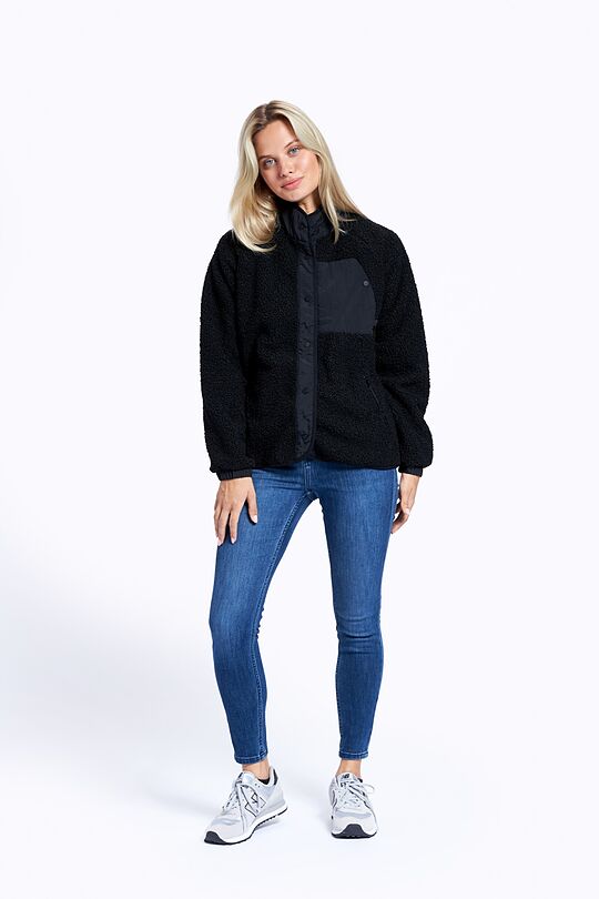 Warm fleece zip-through hoodie 9 | BLACK | Audimas