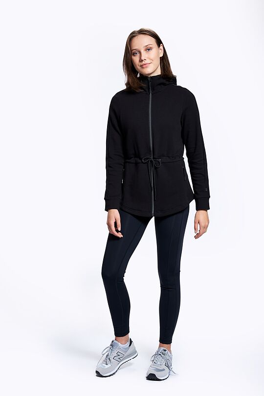 Soft modal zip-through hoodie 1 | BLACK | Audimas