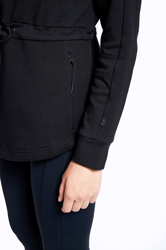 Soft modal zip-through hoodie 5 | BLACK | Audimas