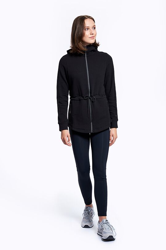 Soft modal zip-through hoodie 6 | BLACK | Audimas