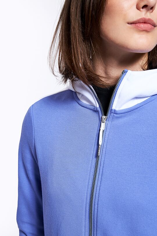 Soft modal zip-through hoodie 3 | PURPLE | Audimas