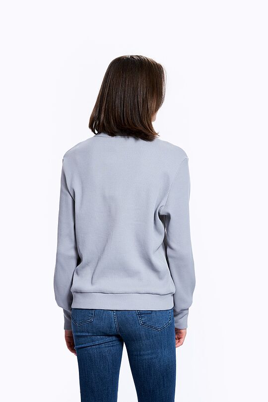 Soft inner surface cotton half-zip sweatshirt 3 | GREY/MELANGE | Audimas