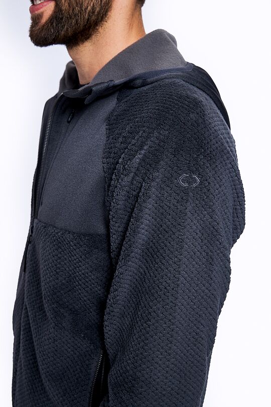 Warm fleece zip-through hoodie 3 | GREY/MELANGE | Audimas