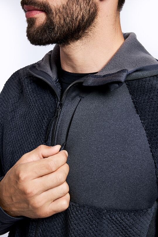 Warm fleece zip-through hoodie 4 | GREY/MELANGE | Audimas