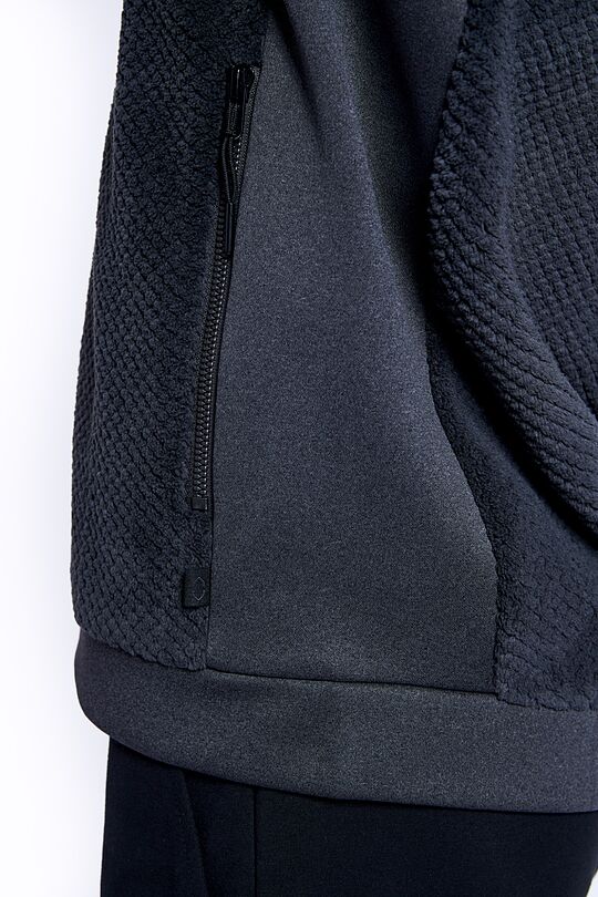Warm fleece zip-through hoodie 6 | GREY/MELANGE | Audimas