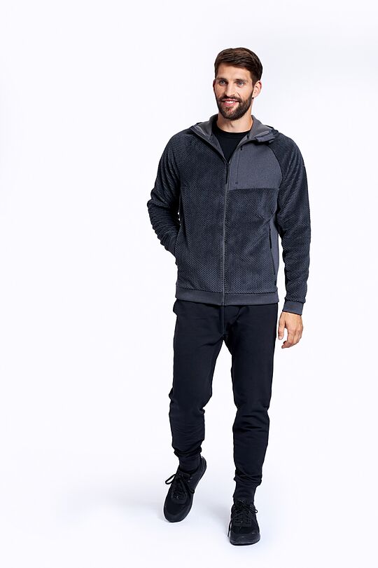 Warm fleece zip-through hoodie 9 | GREY/MELANGE | Audimas