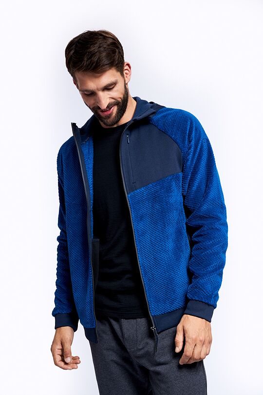 Warm fleece zip-through hoodie 2 | BLUE | Audimas
