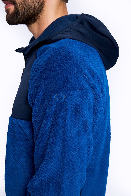 Warm fleece zip-through hoodie 4 | BLUE | Audimas