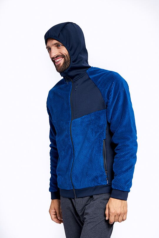 Warm fleece zip-through hoodie 6 | BLUE | Audimas
