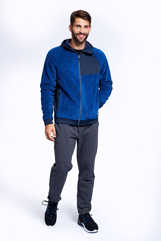 Warm fleece zip-through hoodie 8 | BLUE | Audimas