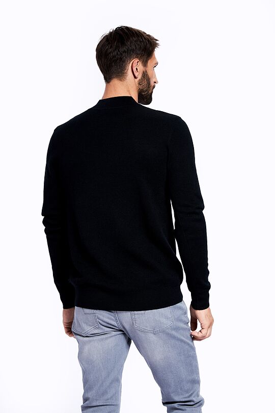 Merino wool blend sweater 2 | BLACK | Audimas