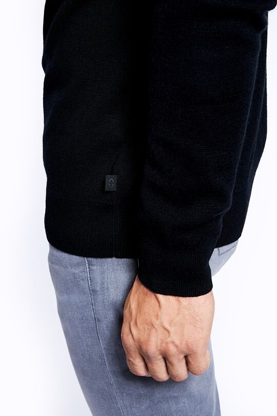 Merino wool blend sweater 4 | BLACK | Audimas