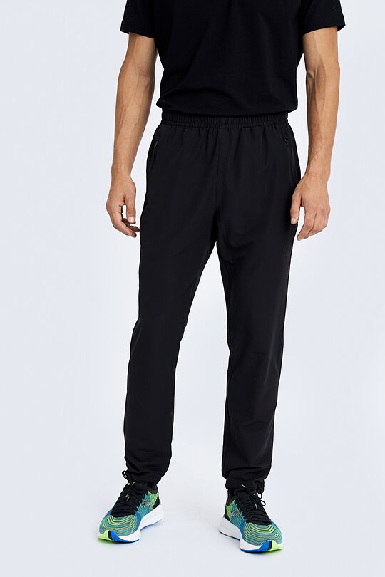 Lightweight stretch fabric pants 2 | BLACK | Audimas