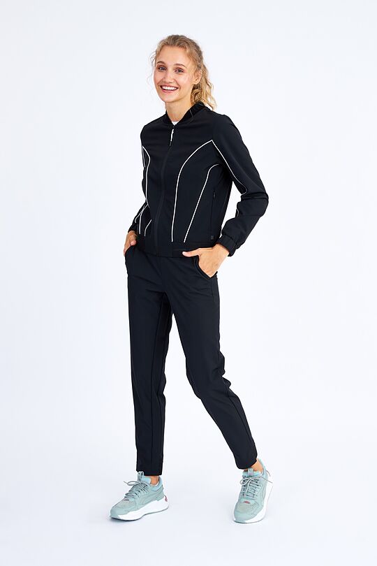 Light stretch fabric jacket 6 | BLACK | Audimas