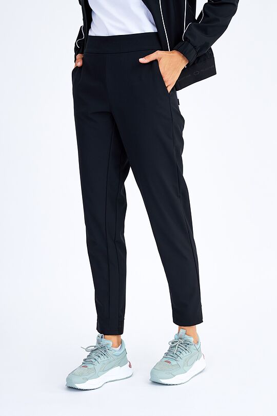 Lightweight stretch fabric pants 2 | BLACK | Audimas