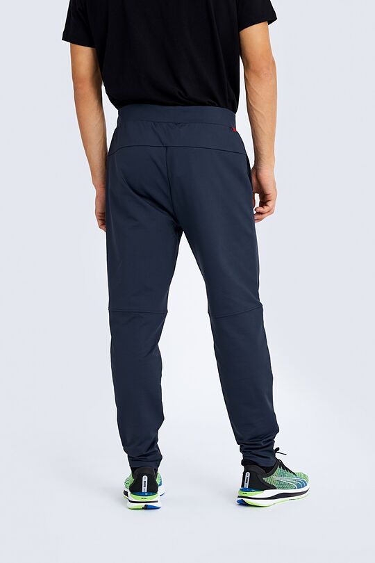 Stretch tapered fit sweatpants with cotton inside 3 | GREY/MELANGE | Audimas