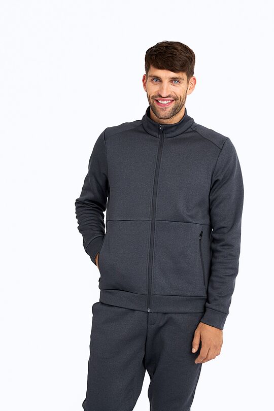 Fleece zip - trought jacket 1 | GREY/MELANGE | Audimas