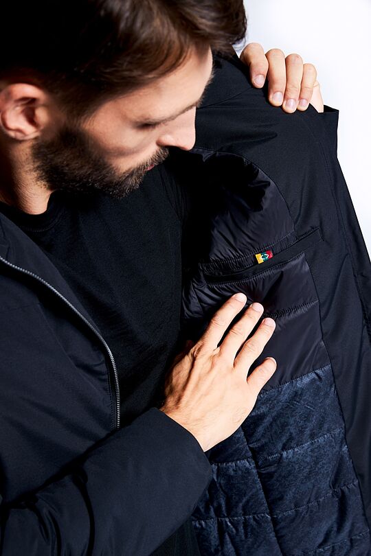 Long rain protective 3M THINSULATE insulated parka 9 | BLACK | Audimas