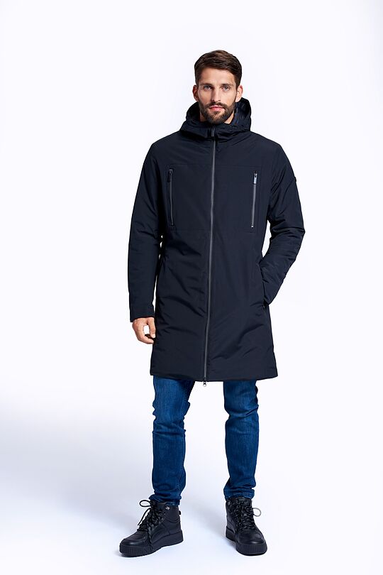 Long rain protective 3M THINSULATE insulated parka 10 | BLACK | Audimas