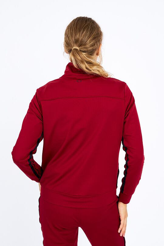 Zip-through stretch sweatshirt with cotton inside 2 | BORDO | Audimas