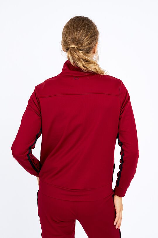 Zip-through stretch sweatshirt with cotton inside 2 | BURGUND | Audimas