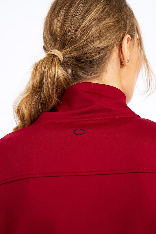 Zip-through stretch sweatshirt with cotton inside 4 | BURGUND | Audimas