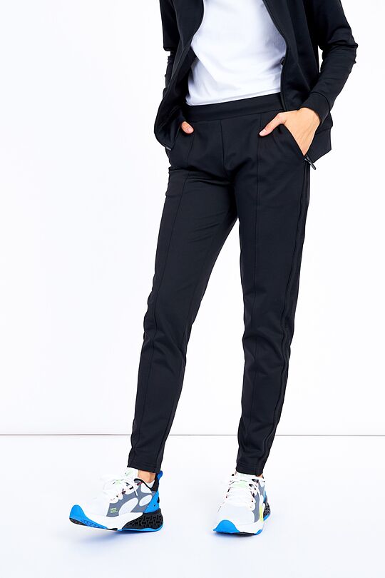 Stretch  sweatpants with cotton inside 2 | BLACK | Audimas